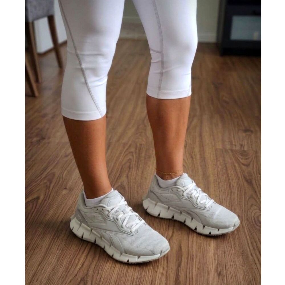 Reebok Zig Dynamica 4 Women's 8.5 Pure Grey Running Shoes